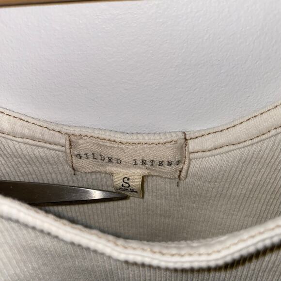 100% Cotton Gilded Intent Junior Small Cropped Tank - Picture 3 of 4